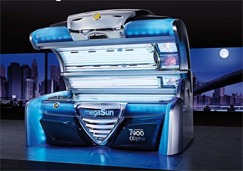 Солариум megaSun 7900 Alpha intelliSun предлага индивидуален избор на тен: основен, средиземноморски, карибски