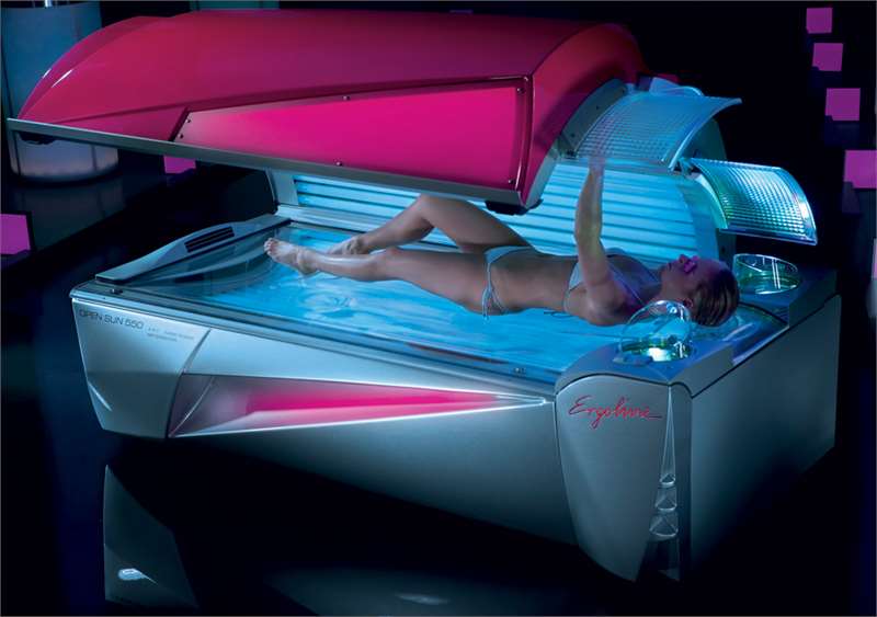 Солариум Ergoline Open Sun 550 Turbo Power осигурява комфорт и фантастични резултати от соларните процедури