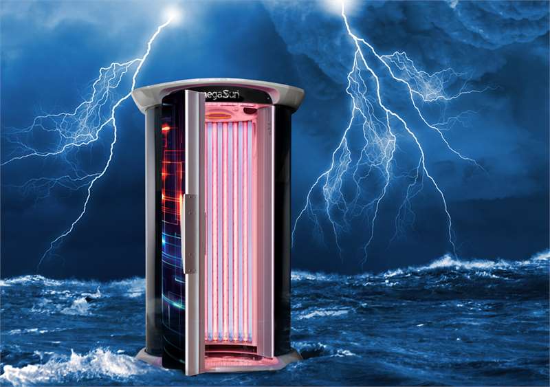 Солариум megaSun Tower Thunder Hybrid: 4 в 1 за вашата кожа 