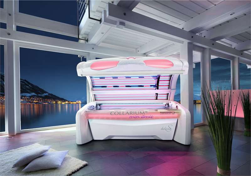 Колариум mon amie deluxe S може да бъде оборудван с всички функции за комфорт на megaSun, като повечето от тях се предлагат като стандартно оборудване 
