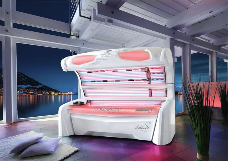 Колариум megaSun mon amie deluxe S е оборудван с функцията colorMotion plus: избор на множество различни цветови програми и анимации 