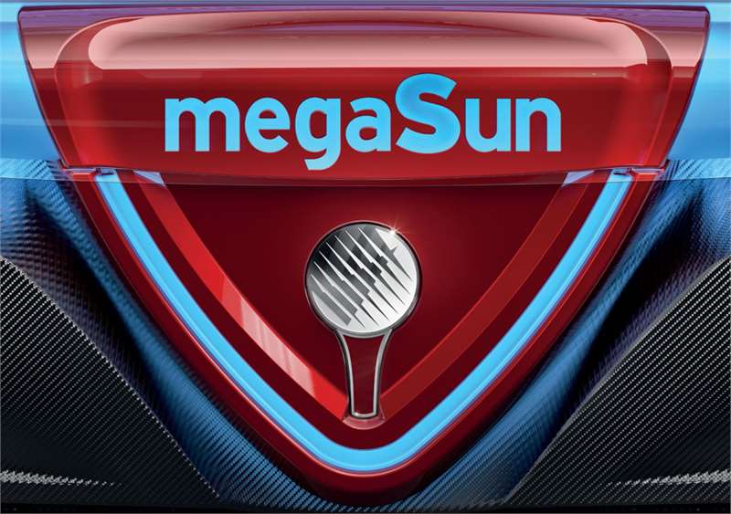 Солариум megaSun 8000 Alpha Deluxe Hybrid е с регулируеми електронни баласти и CPI технология за по-голяма мощност и по-дълъг живот на лампите