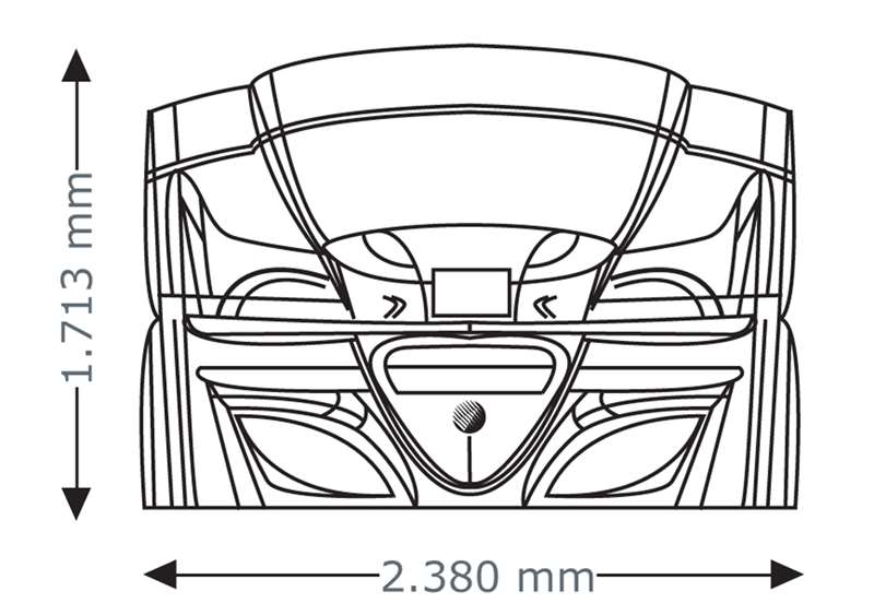 Солариум megaSun 8000 Alpha Deluxe Hybrid, затворен, размери