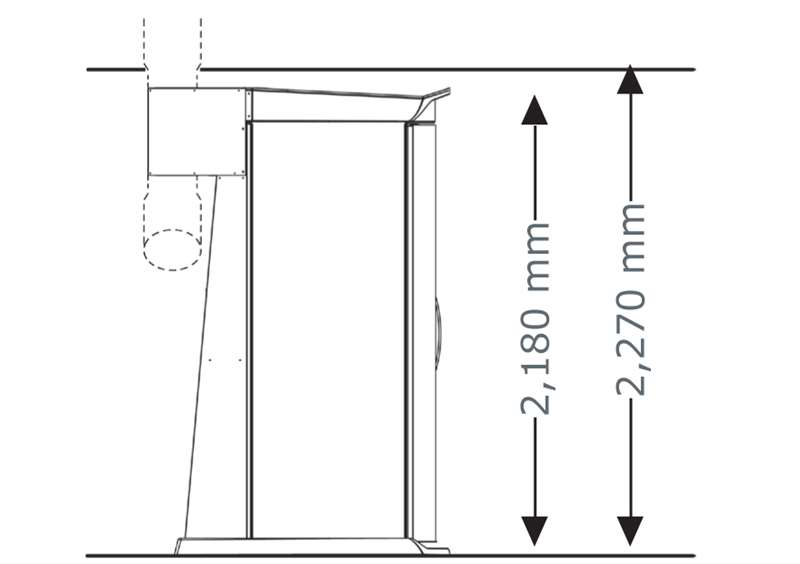 Солариум megaSun Tower Hurricane, затворен, размери