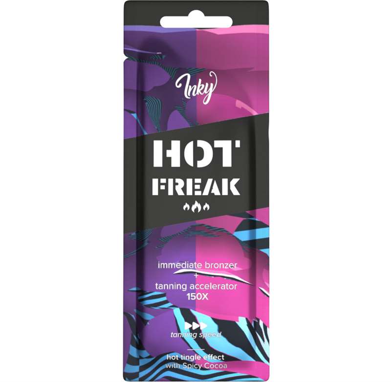 Лосион за солариум Inky HOT freak, загряваща козметика за солариум от Inky, 15 ml