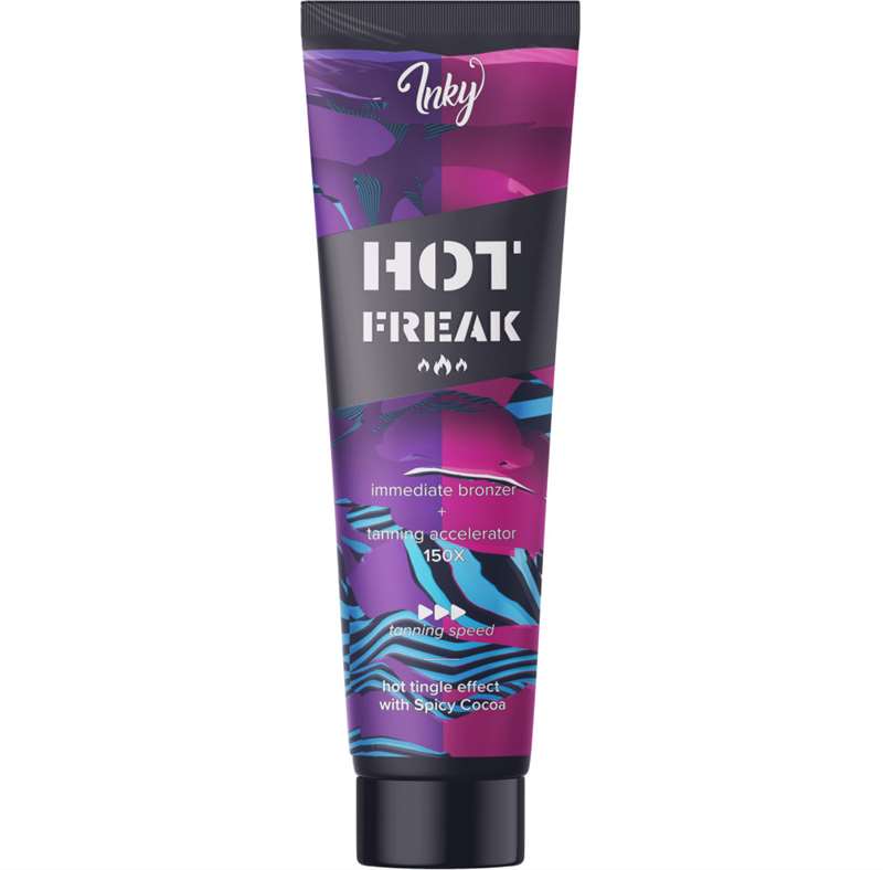 Лосион за солариум Inky HOT freak, загряваща козметика за солариум от Inky, 150 ml