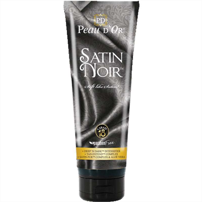 Лосион за солариум Satin Noir, козметика за солариум от Peau d’Or, 250 ml