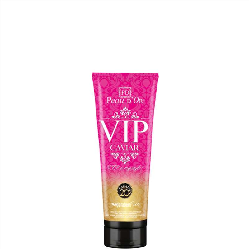 Лосион за солариум VIP Caviar, козметика за солариум от Peau d’Or, 30 ml