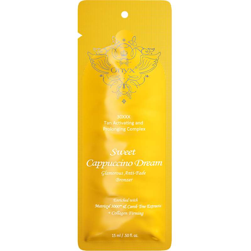 Лосион за солариум Sweet Cappuccino Dream, козметика за солариум от Onyx, 15 ml
