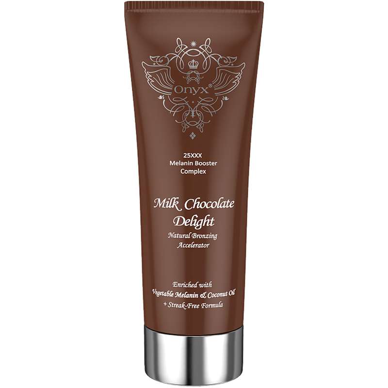 Лосион за солариум Milk Chocolate Delight, козметика за солариум от Onyx, 200 ml