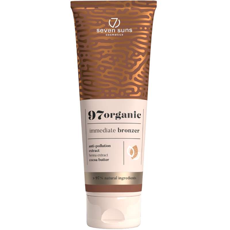 Лосион за солариум 97organic Immediate Bronzer, козметика за солариум от 7suns, 250 ml