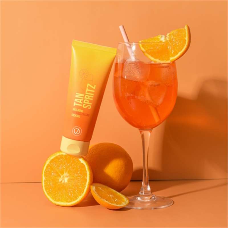 Лосион за солариум Tan Spritz, козметика за солариум от 7suns: вдъхновен от напитката Aperol Spritz