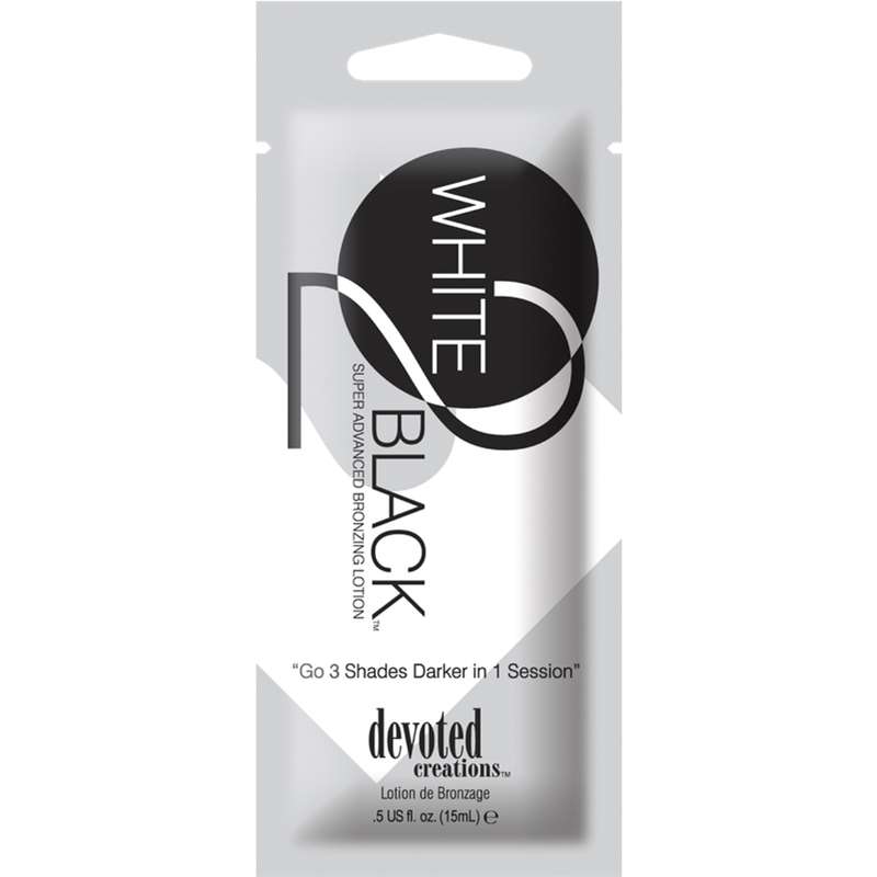 Лосион за солариум White 2 Black, козметика за солариум от Devoted Creations, 15 ml