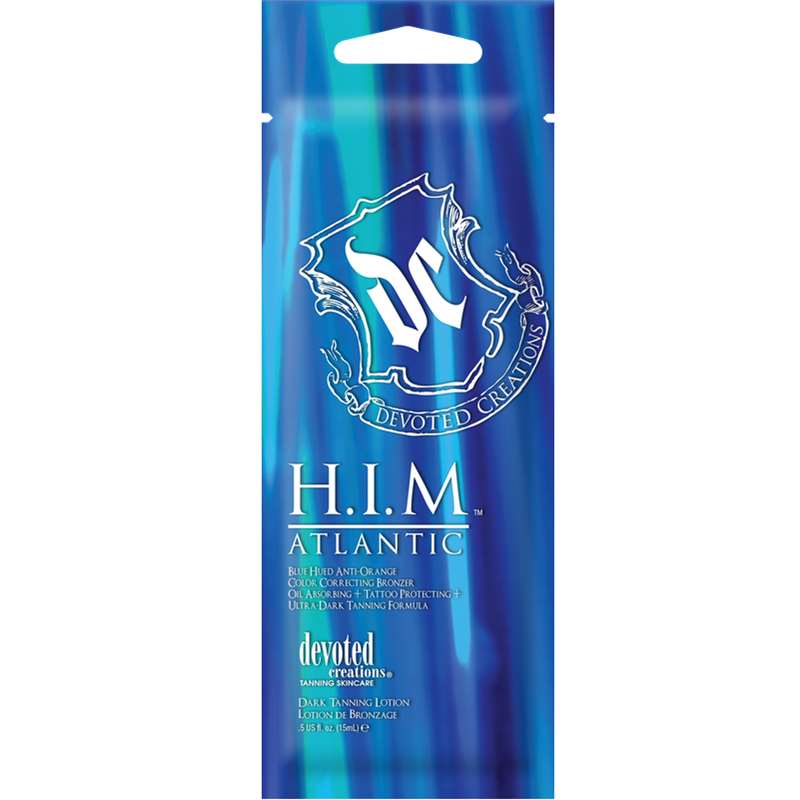 Лосион за солариум HIM Atlantic, козметика за солариум от Devoted Creations, 15 ml