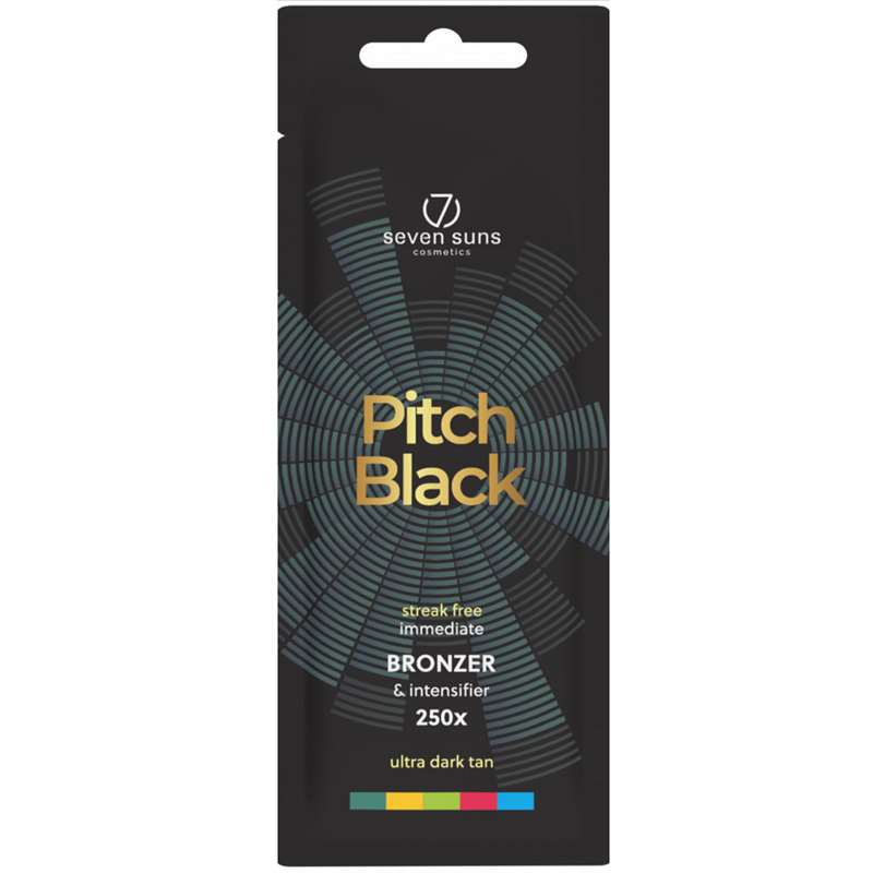 Лосион за солариум Pitch Black, козметика за солариум от 7suns, 15 ml