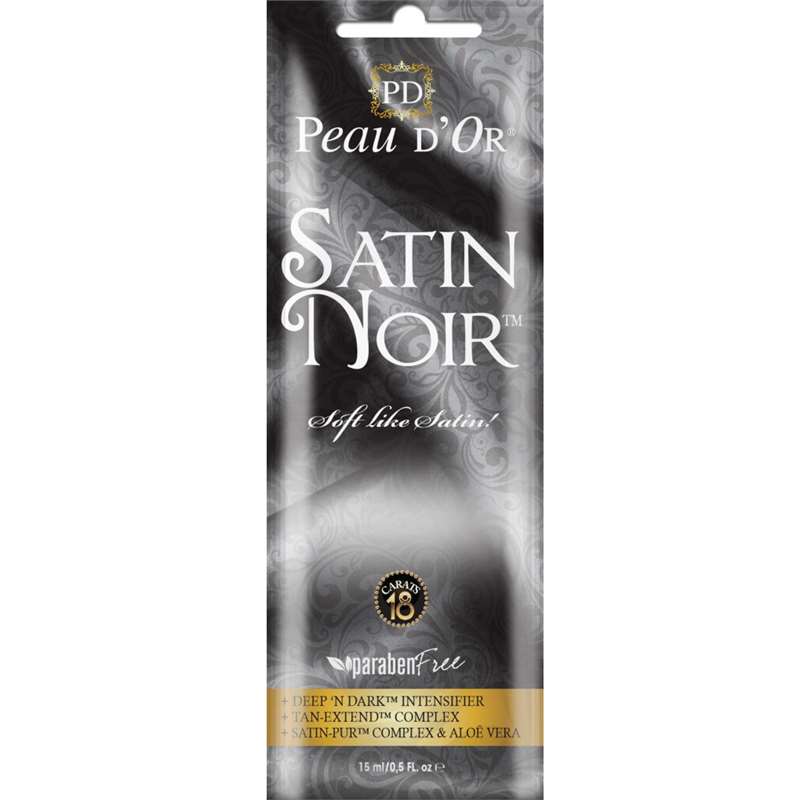 Лосион за солариум Satin Noir, козметика за солариум от Peau d’Or, 15 ml