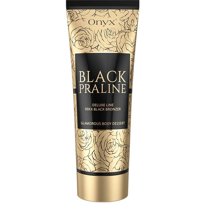 Лосион за солариум Black Praline Bronzer, козметика за солариум от Onyx, 200 ml