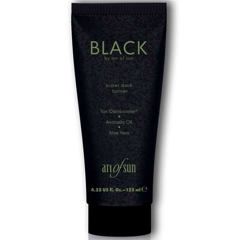 Лосион за солариум BLACK super dark tanner, козметика за солариум от Art of Sun, 125 ml