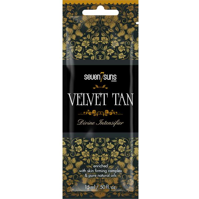 Лосион за солариум Velvet Tan, козметика за солариум от 7suns, 15 ml