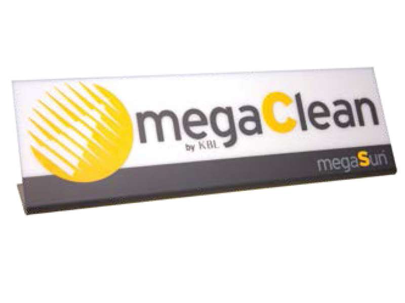 megaSun табели за почистен и дезинфекциран солариум