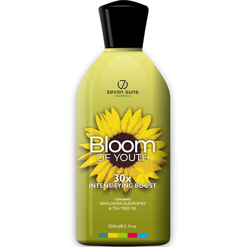 Лосион за солариум Bloom of Youth, козметика за солариум от 7suns, 250 ml