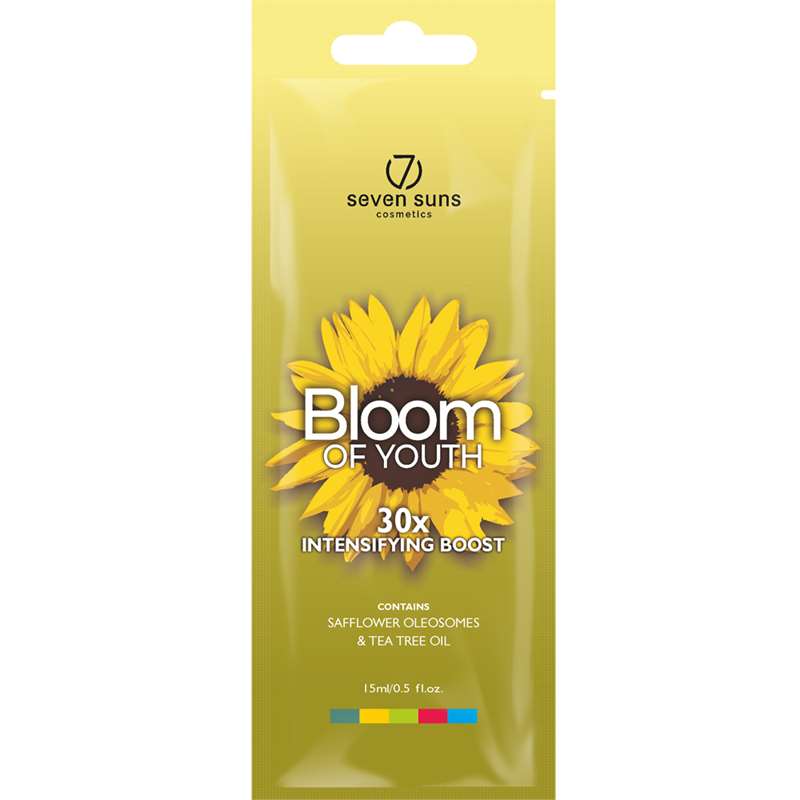 Лосион за солариум Bloom of Youth, козметика за солариум от 7suns, 15 ml
