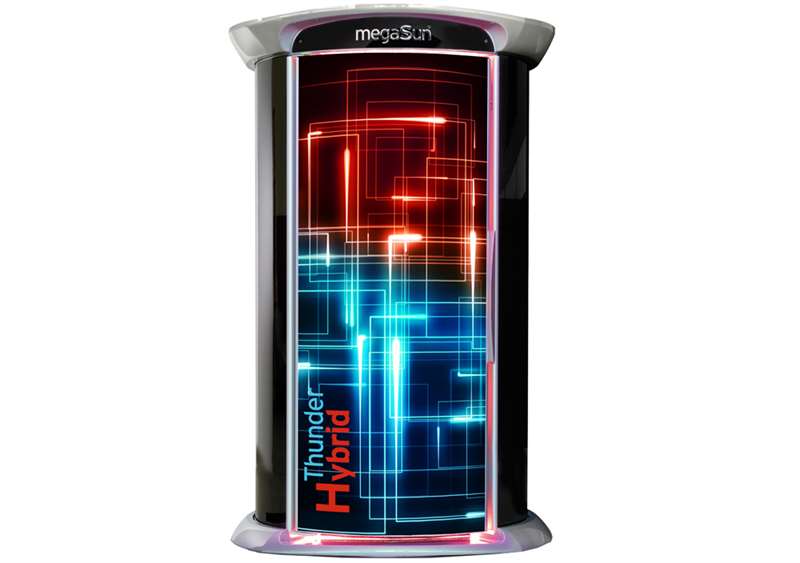 Височината на солариум Tower Thunder Hybrid  е само 218 сантиметра, така той е идеалното решение за всякакви помещения