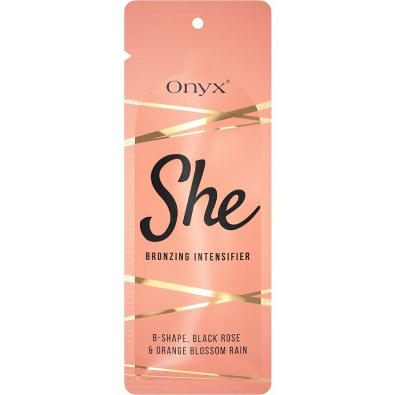 Лосион за солариум SHE bronzing intensifier for women, козметика за солариум от Onyx, 15 ml