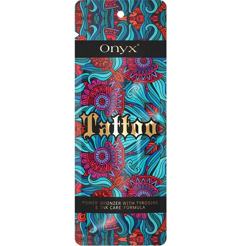 Лосион за солариум TATTOO power bronzer and ink care formula, козметика за солариум от Onyx, 15 ml