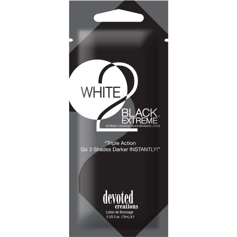 Лосион за солариум White 2 Black Extreme, козметика за солариум от Devoted Creations, 15 ml