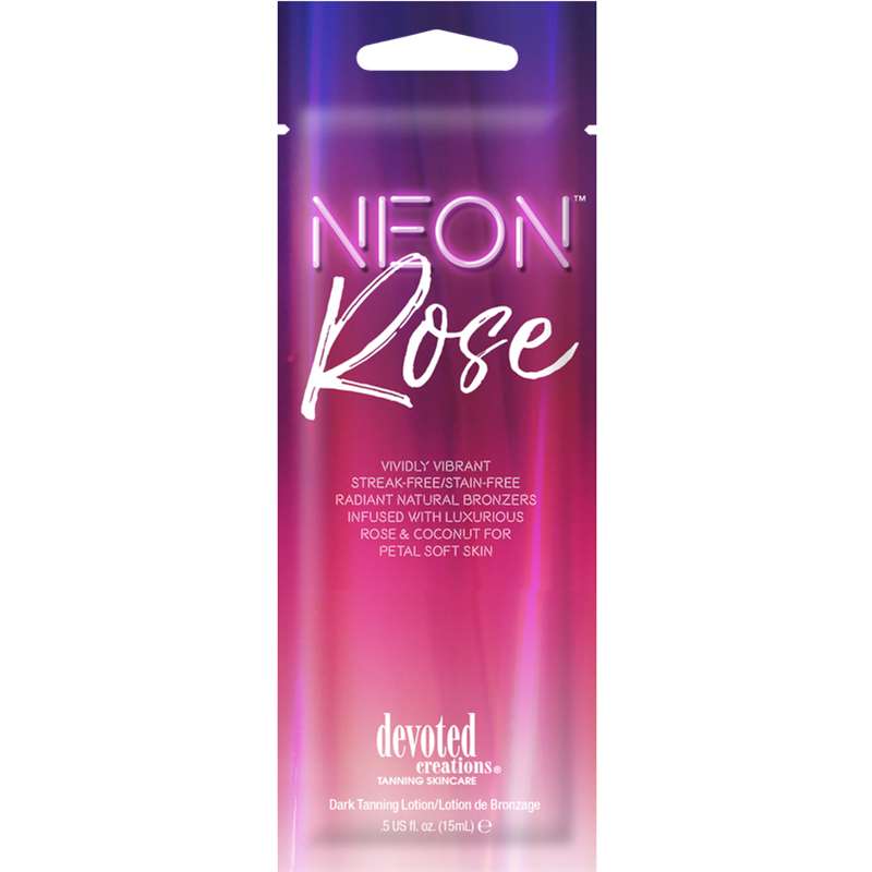 Лосион за солариум Neon Rose, козметика за солариум от Devoted Creations, 15 ml