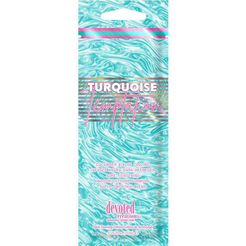 Лосион за солариум Turquoise Temptation, козметика за солариум от Devoted Creations, 15 ml