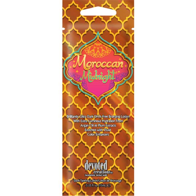 Лосион за солариум Moroccan Midnight, козметика за солариум от Devoted Creations, 15 ml