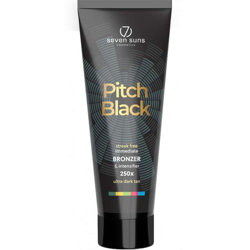 Лосион за солариум Pitch Black, козметика за солариум от 7suns, 250 ml