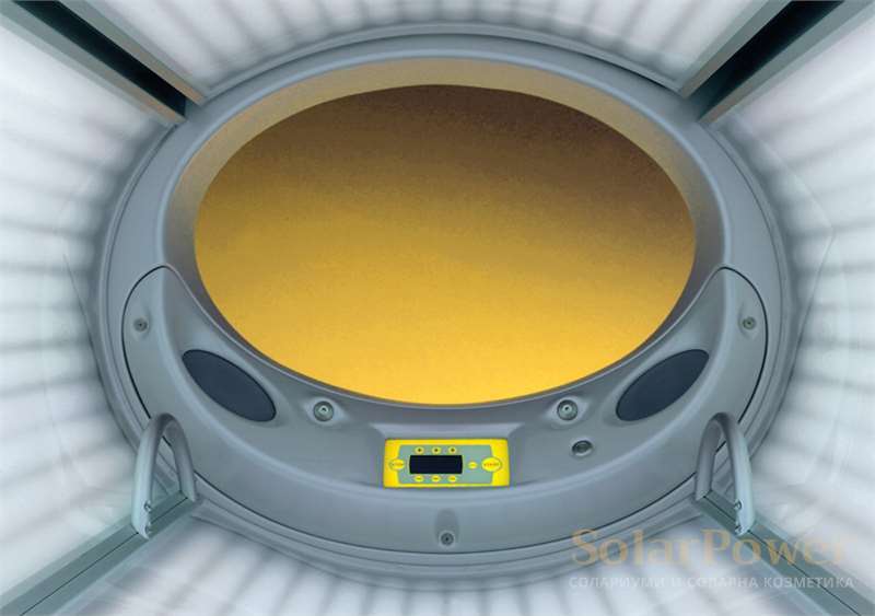 Солариум megaSun Tower space 2000 е с невидима система за извеждане на горещия въздух, която осигурява абсолютно безшумна и релаксираща тен сесия