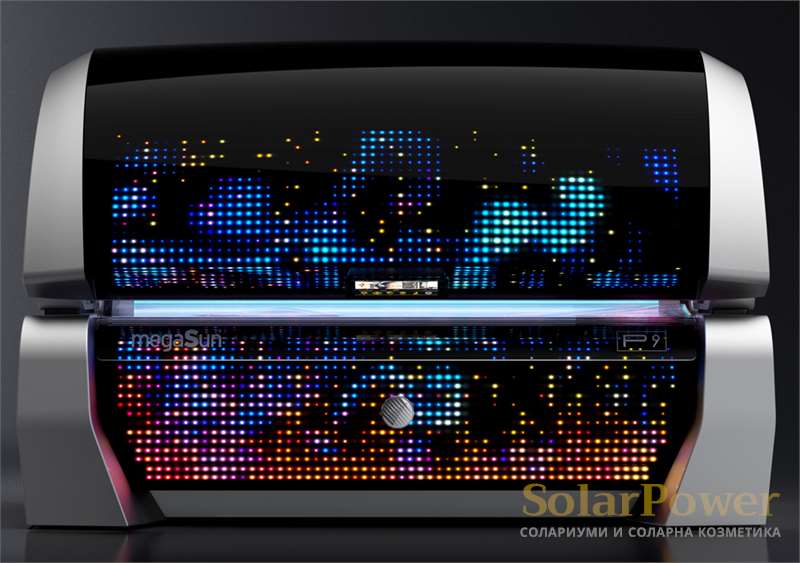 Солариум megaSun P9 се предлага в четири УВ варианта: P9 hybridSun, P9 extraSun, P9 smartSun, P9 beautySun