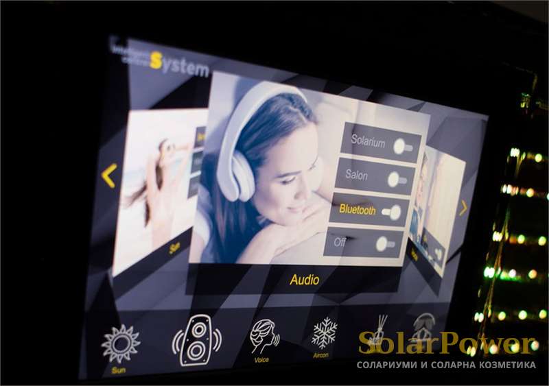 Солариум megaSun P9 е с Bluetooth за да слушате личния си плейлист от смартфона си