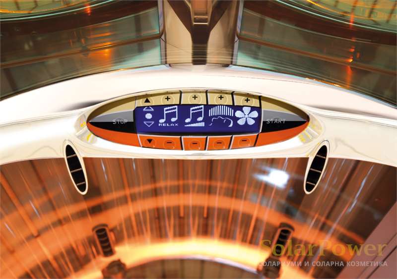 Солариум 7900 Alpha intelliSun предлага всички функции за комфорт на megaSun