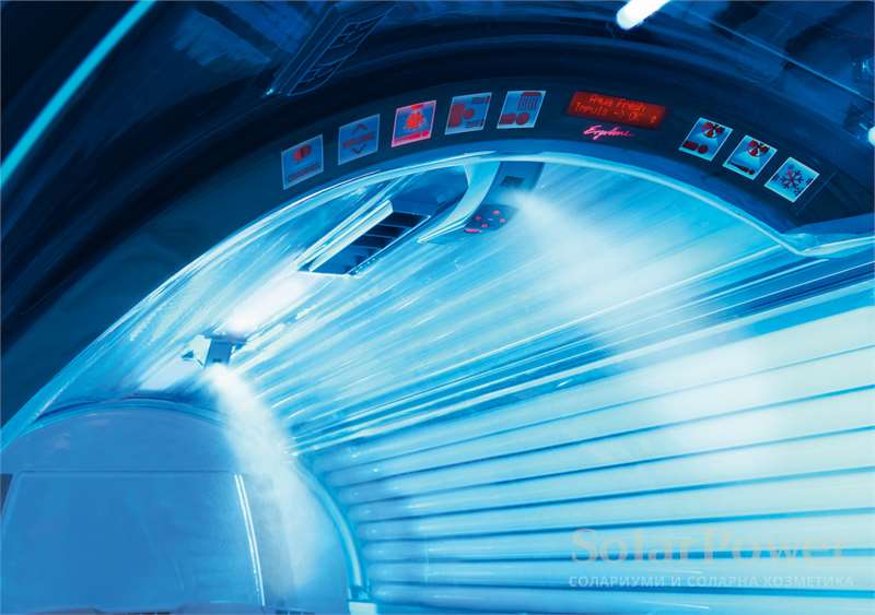 Солариум Ergoline Prestige 1100-S Dynamic Power предоставя максимален комфорт: аква, арома, климатроник плюс, комфортно охлаждане плюс