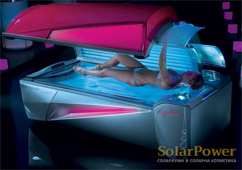 Солариум Ergoline Open Sun 550 Turbo Power осигурява комфорт и фантастични резултати от соларните процедури