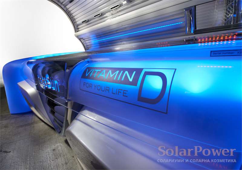 Солариум 6800 Alpha intelliSun е със специални допълнителни Витамин Д лампи за перфектен тен и съществени био-положителни ефекти