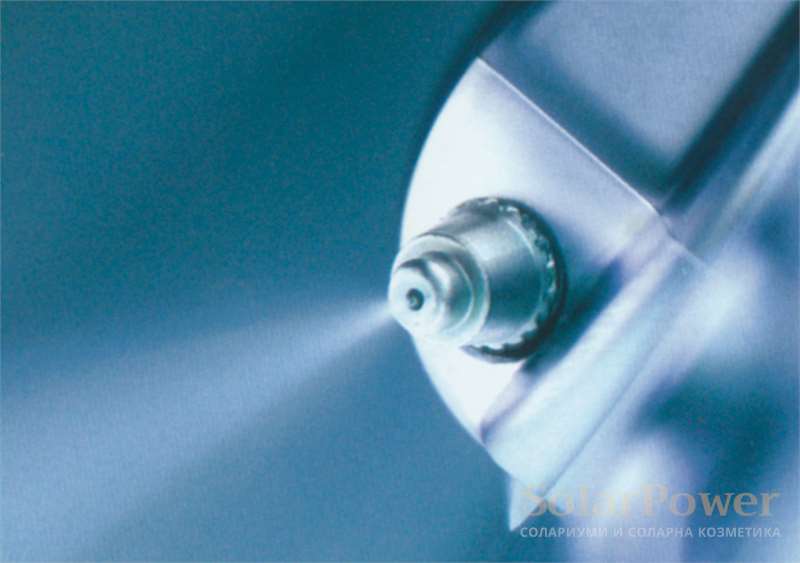 Солариум megaSun 6800 Ultra Power е с аква, арома, климатик, контрол на вентилацията, гласова навигация