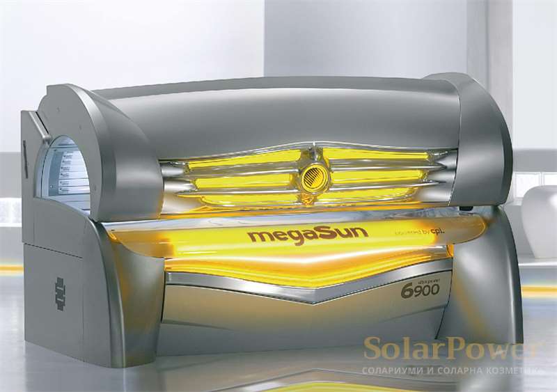 Солариум megaSun 6900 Ultra Power съчетава новаторска технология, ултра мощност и перфектна производителност гарантиращи атрактивен тен