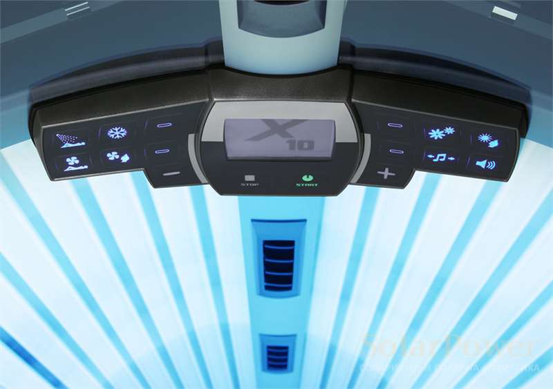 Солариум Luxura X10 52 SLI High Intensive е оборудван с луксозни функции и предлага изключителен комфорт 