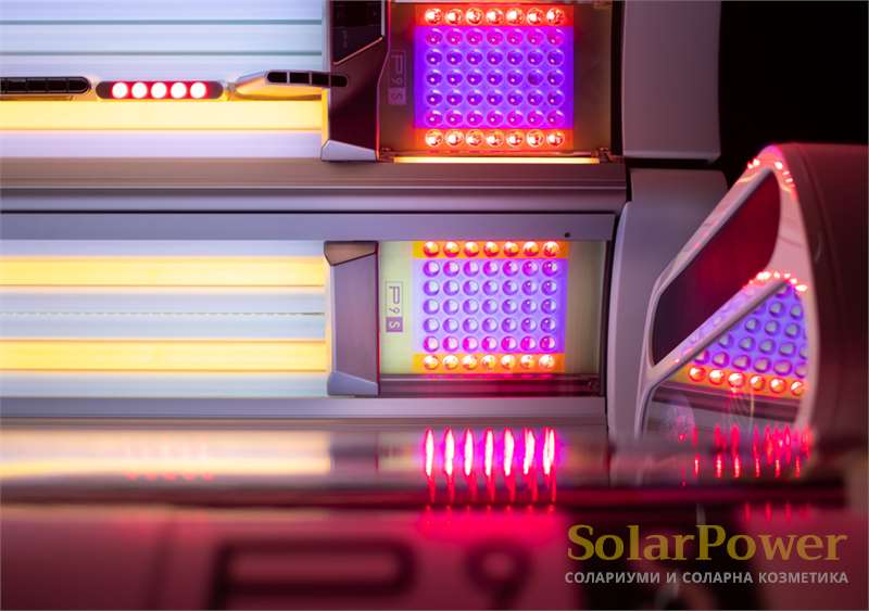 LED системата SunSphere излъчва само дължини на вълната, желани за красив и естествен тен