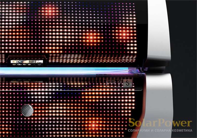 Солариум megaSun P9S има над 2 400 специални светодиоди за изключителни светлинни анимации