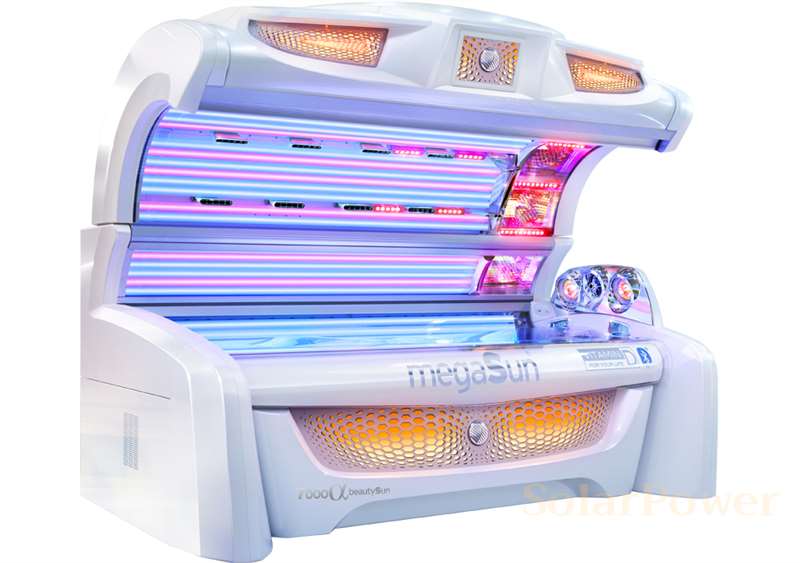 Солариум megaSun 7000 Alpha beautySun предлага Хибридна технология за тен не само за тяло, но и за лицето и раменете