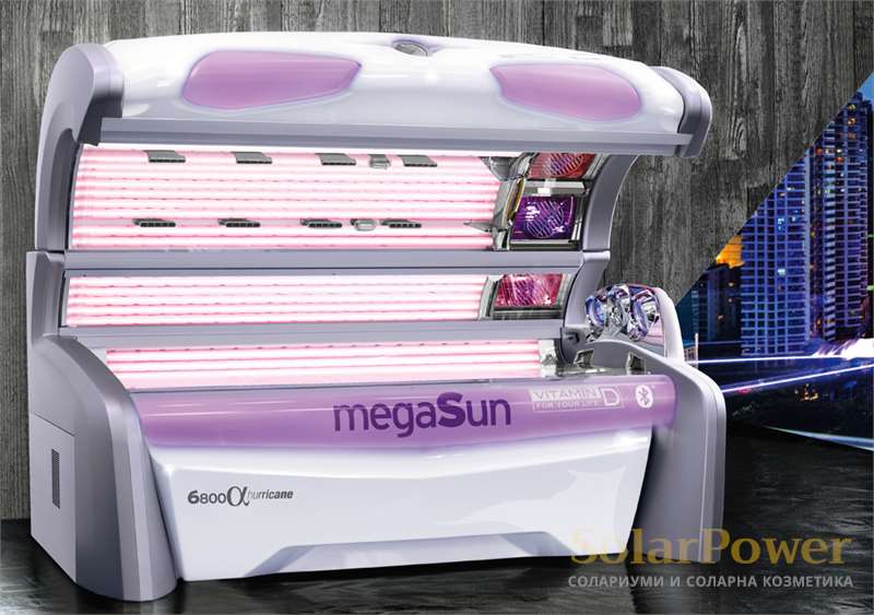 Солариум megaSun 6800 alpha hurricane: Максимална производителност и нежна сила!