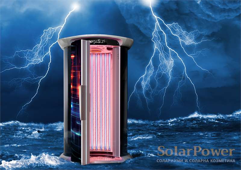 Солариум megaSun Tower Thunder Hybrid: 4 в 1 за вашата кожа 