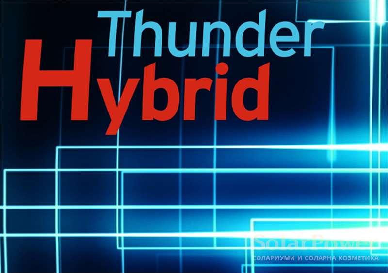 Солариум megaSun Tower Thunder Hybrid осигурява едновременно красив тен, биоположителни ефекти, анти-ейджинг ефект, чиста и без недостатъци кожа